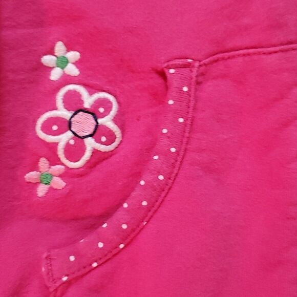 Adidas Infant Girls Pink Short Sleeve Zip Front  Hoodie Size 24M - Picture 3 of 10